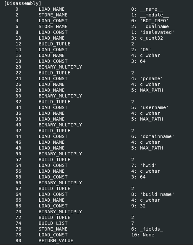 Apex Forensic Analysis - Decompiled Python Bytecode Sample (System Profiling)